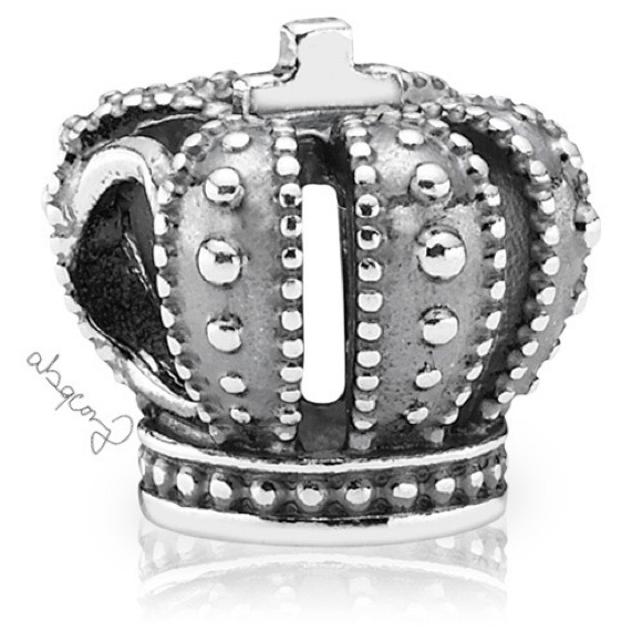 EUC Pandora 790930 Sterling Silver Royal Crown Charm - Picture 1 of 9
